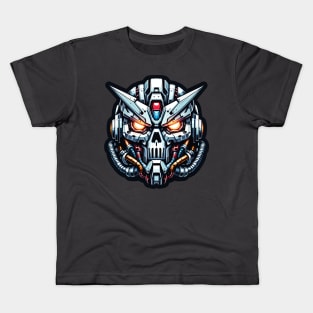 Biomech Skull S01 D100 Kids T-Shirt